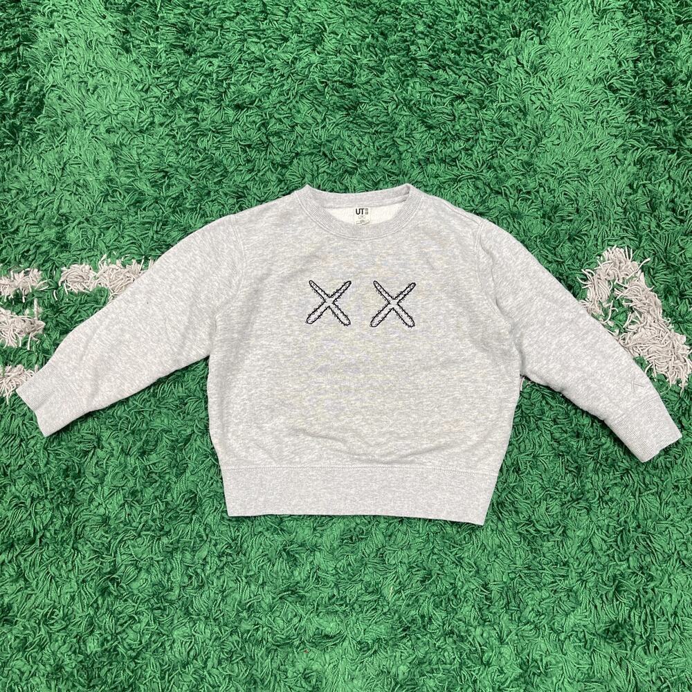 FW18 KAWS x Uniqlo x Sesame Street XX Sweater Crewneck size 6/7 Kids B12